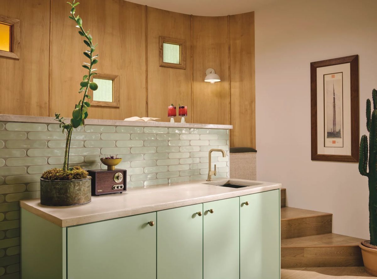 BRIZO Frank Lloyd Wright Bar Faucet with Square Spout - Less Handle — Luxe Gold