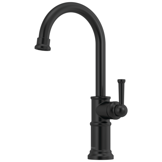 BRIZO Artesso Single Handle Bar Faucet — Matte Black