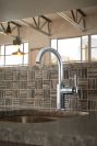 BRIZO Litze Bar Faucet with Arc Spout and Knurled Handle Kit — Chrome