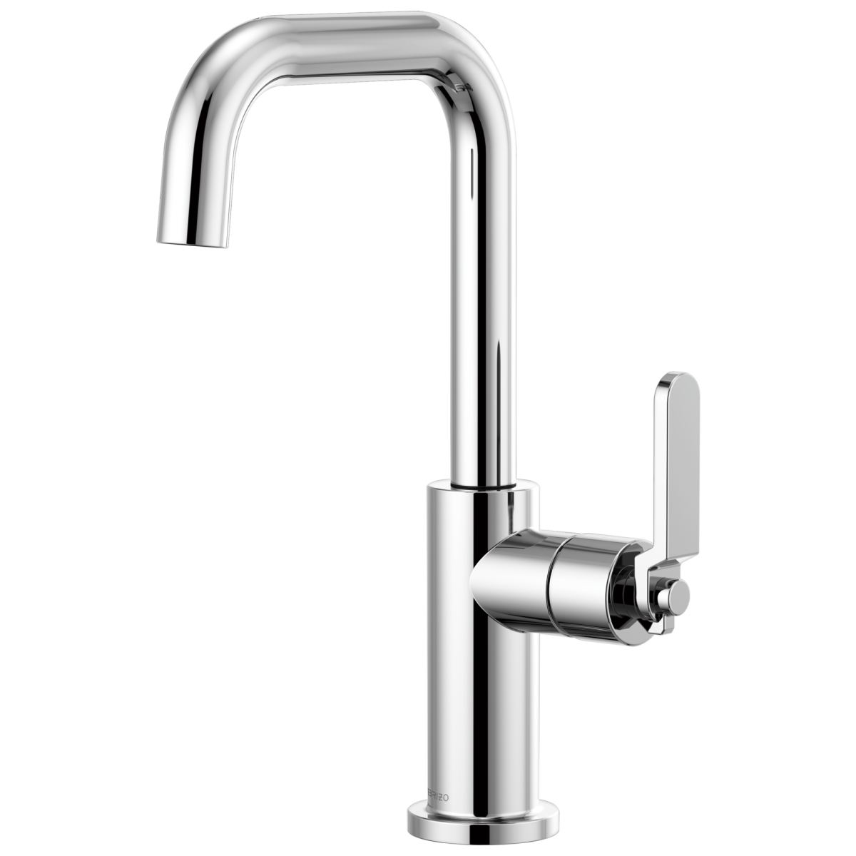 BRIZO Litze Bar Faucet with Square Spout and Industrial Handle Kit — Chrome