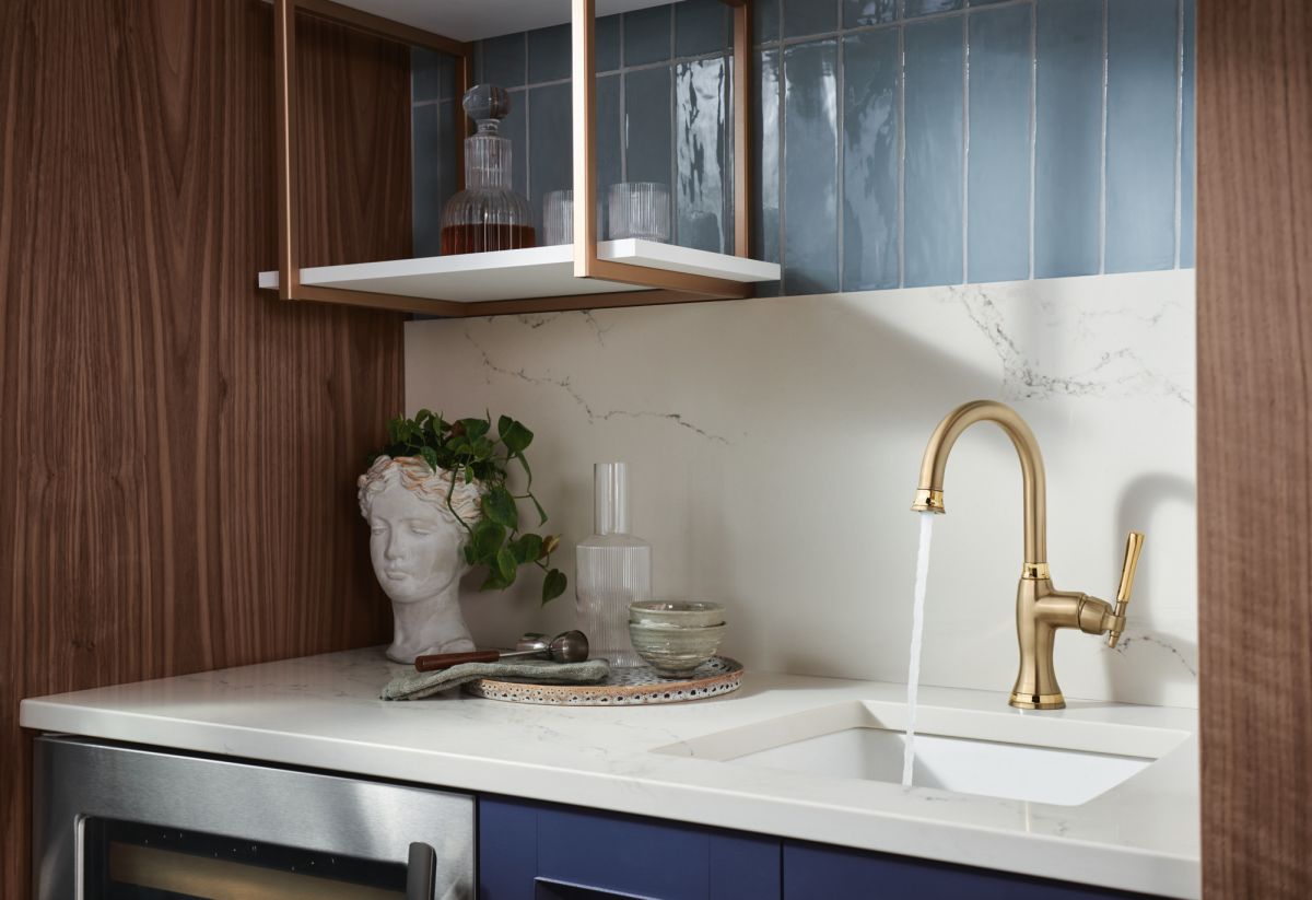 BRIZO Tulham Bar Faucet — Luxe Gold / Polished Gold