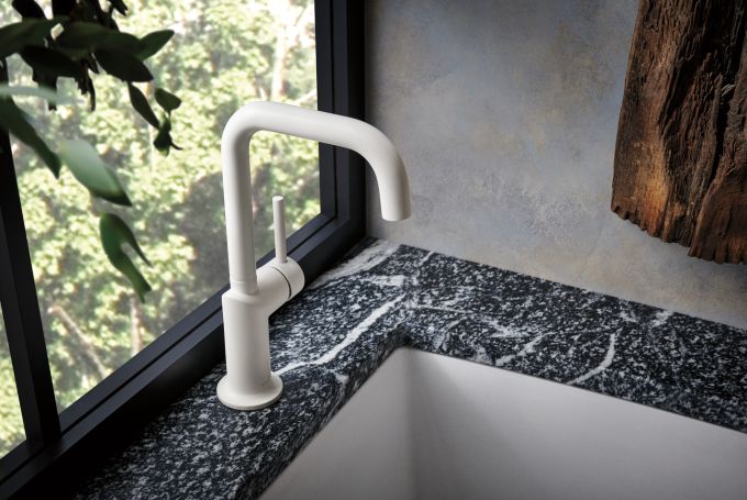 BRIZO Jason Wu for BRIZO Bar Faucet with Square Spout - Less Handle — Matte White