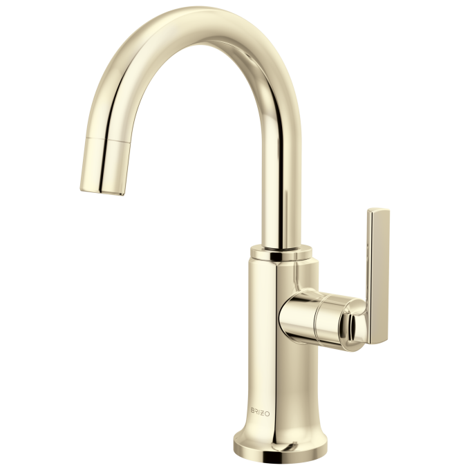 BRIZO Kintsu Beverage Faucet with Arc Spout — Lumicoat® Polished Nickel