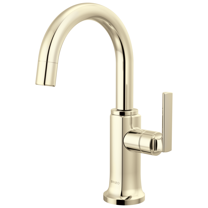 BRIZO Kintsu Beverage Faucet with Arc Spout — Lumicoat® Polished Nickel