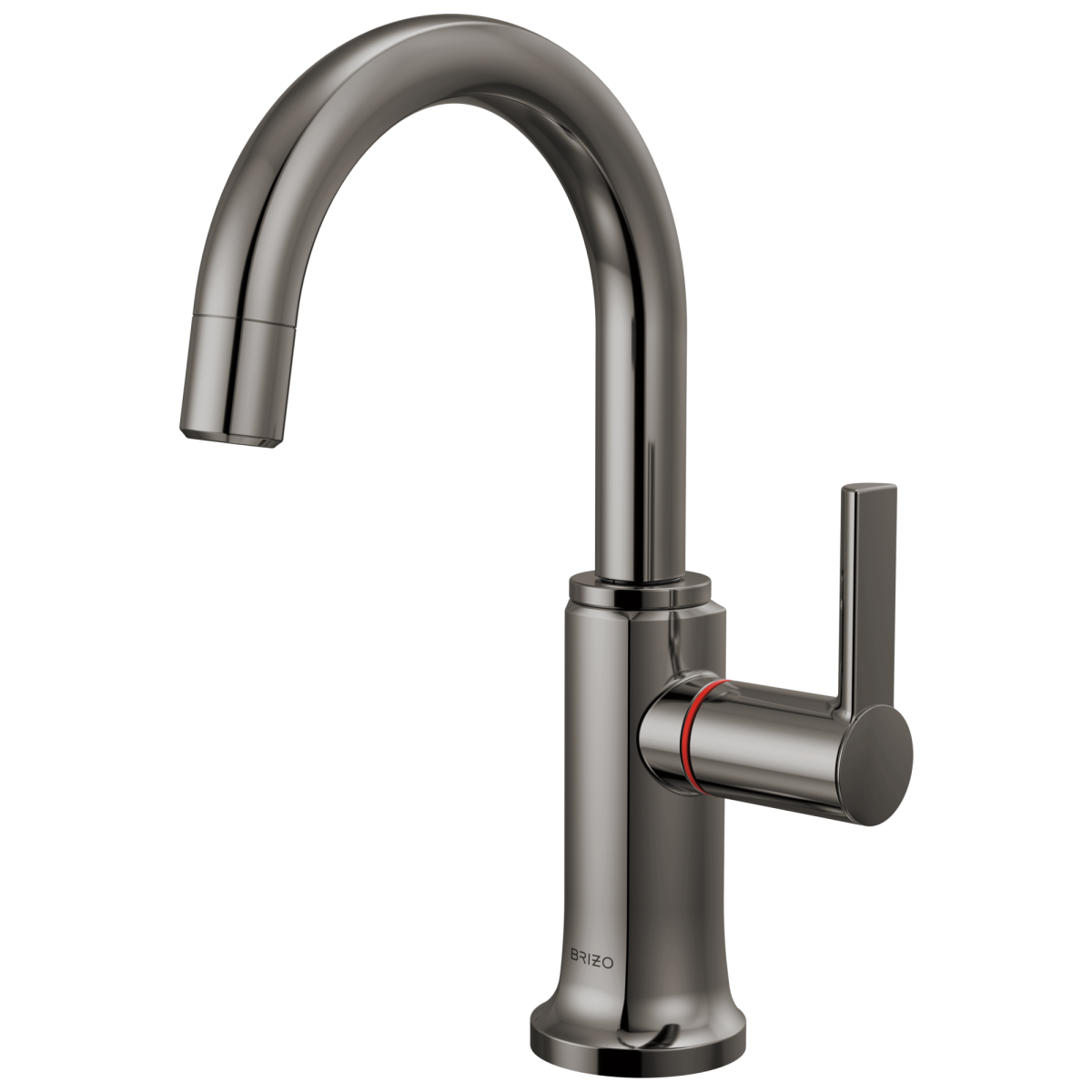BRIZO Kintsu Instant Hot Faucet with Arc Spout — Lumicoat® Black Onyx