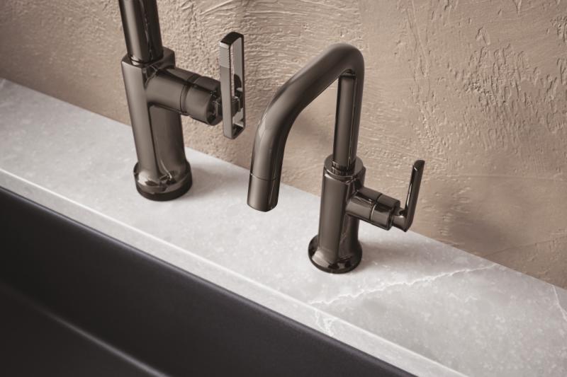 BRIZO Kintsu Beverage Faucet with Square Spout — Lumicoat® Black Onyx