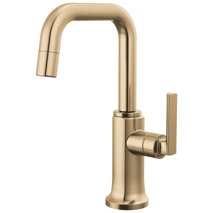 BRIZO Kintsu Beverage Faucet with Square Spout — Lumicoat® Luxe Gold