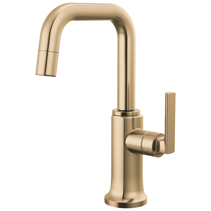 BRIZO Kintsu Beverage Faucet with Square Spout — Lumicoat® Luxe Gold