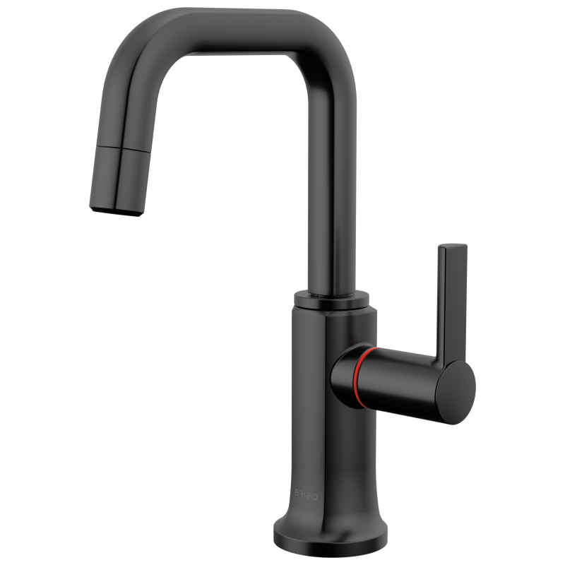 BRIZO Kintsu Instant Hot Faucet with Square Spout — Matte Black