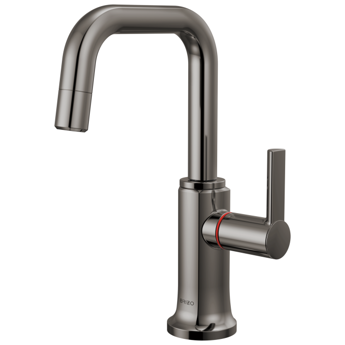 BRIZO Kintsu Instant Hot Faucet with Square Spout — Lumicoat® Black Onyx