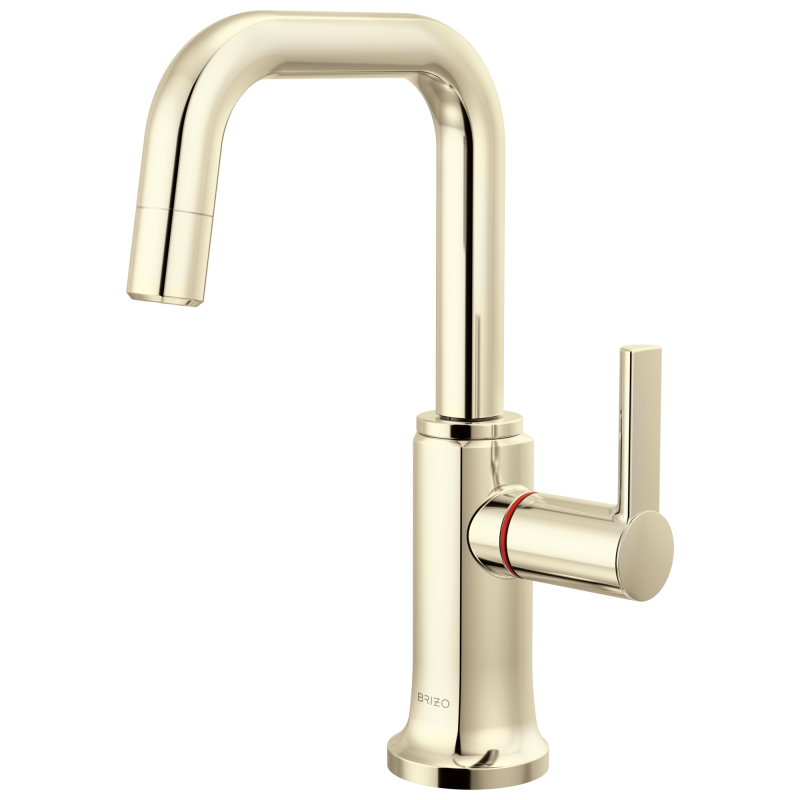 BRIZO Kintsu Instant Hot Faucet with Square Spout — Lumicoat® Polished Nickel