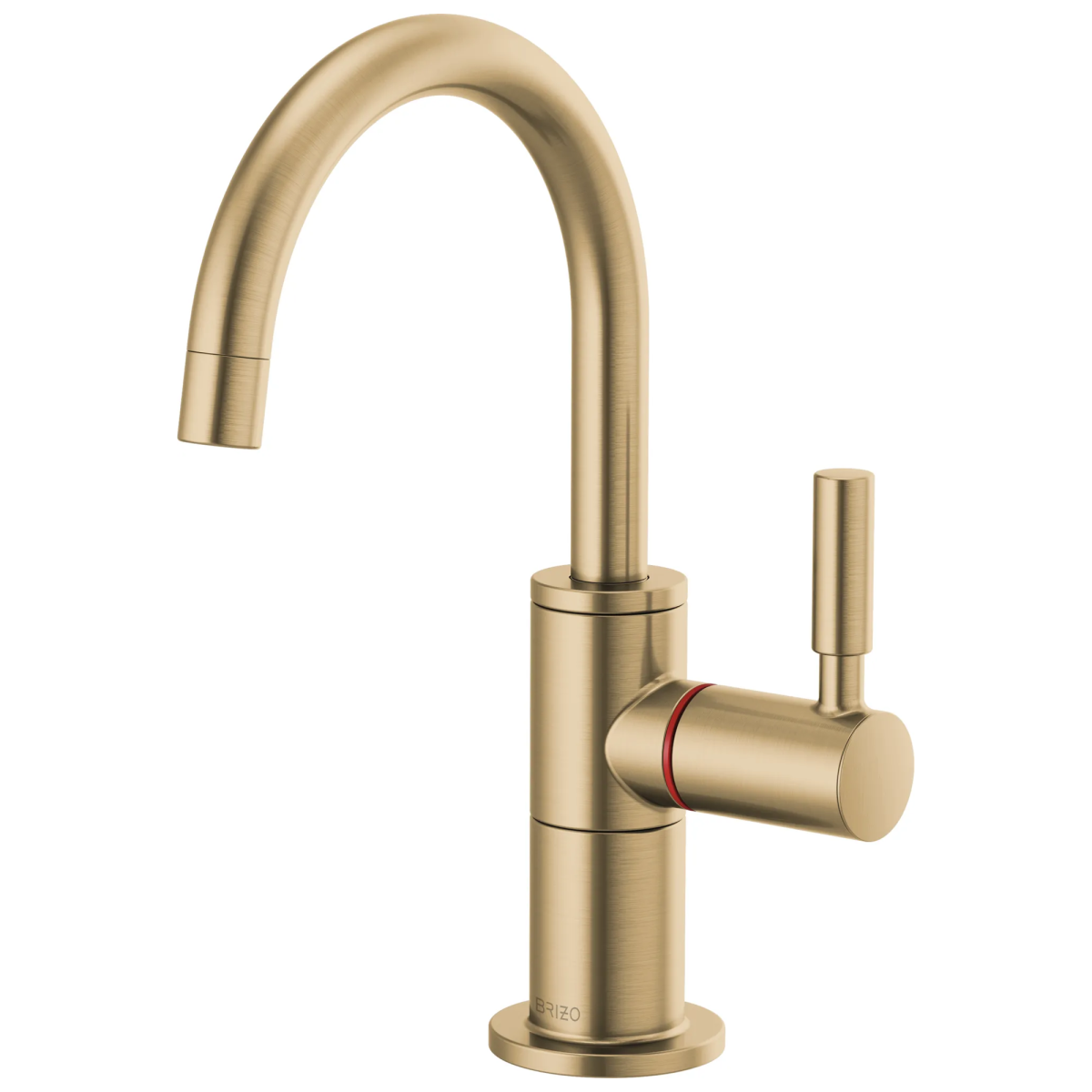 BRIZO Odin Instant Hot Faucet with Arc Spout — Luxe Gold