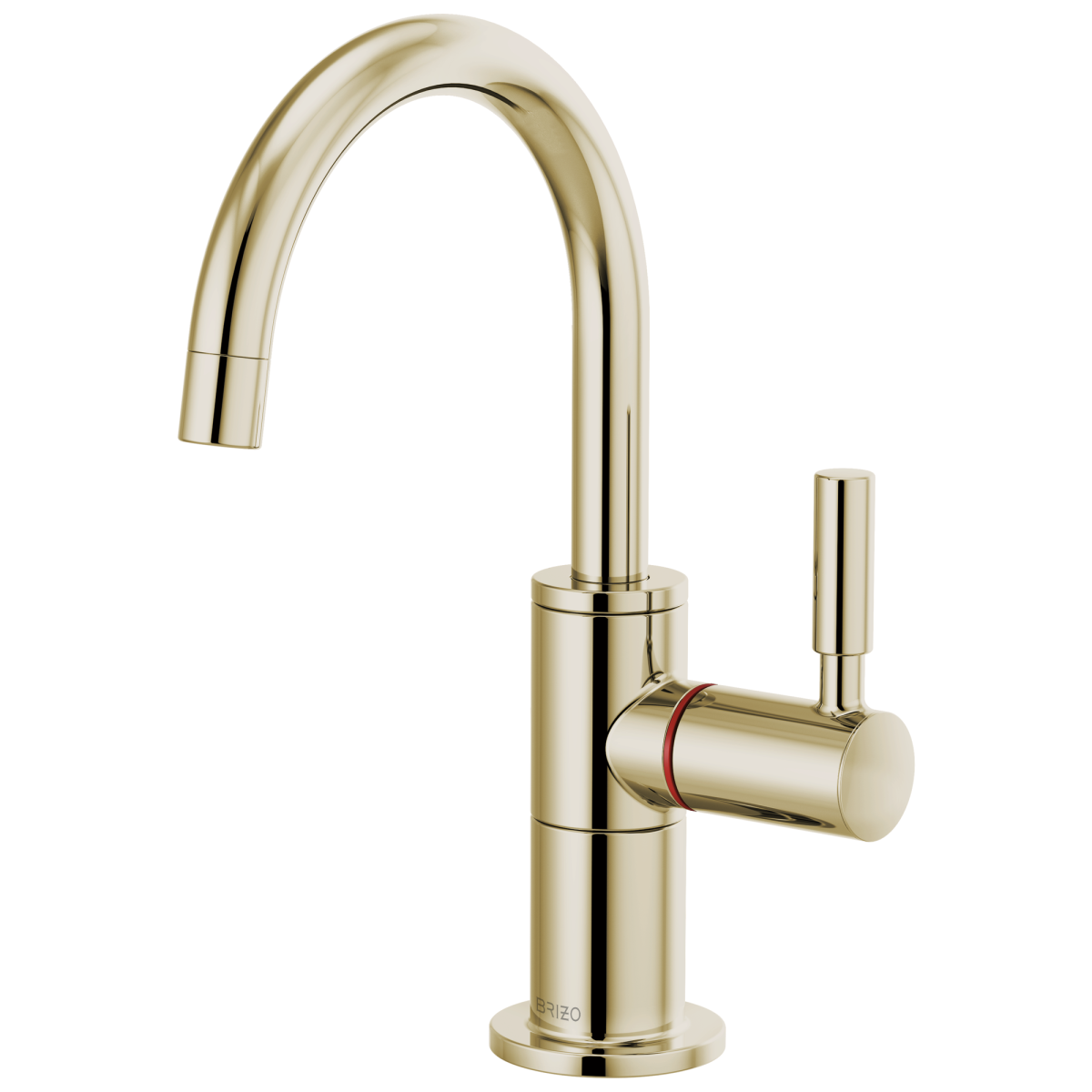 BRIZO Odin Instant Hot Faucet with Arc Spout — Polished Nickel