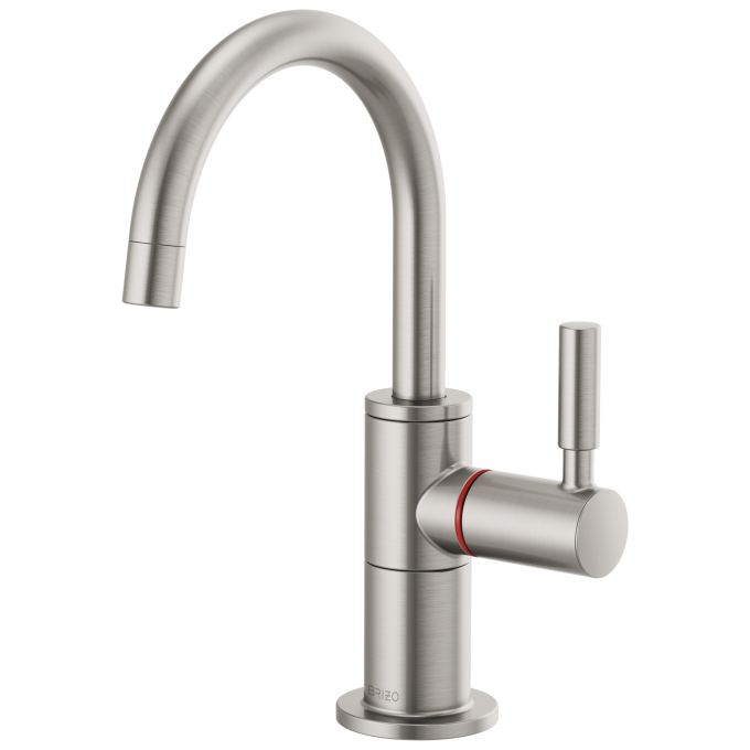BRIZO Odin Instant Hot Faucet with Arc Spout — Stainless