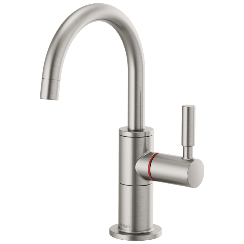 BRIZO Odin Instant Hot Faucet with Arc Spout — Stainless