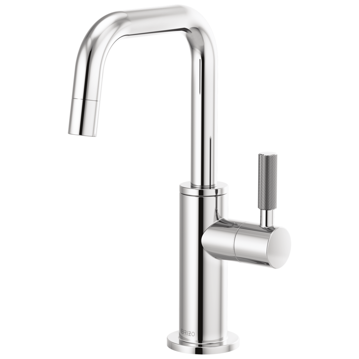 BRIZO Litze Beverage Faucet with Square Spout and Knurled Handle — Chrome