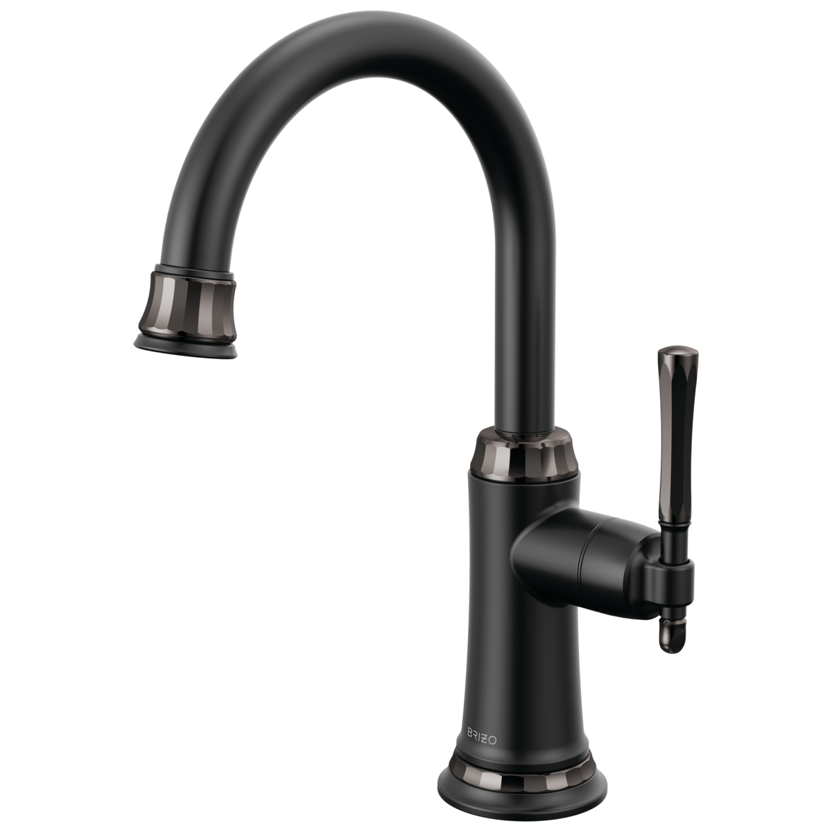 BRIZO Tulham Beverage Faucet — Matte Black / Brilliance Black Onyx