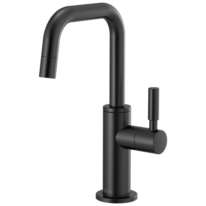 BRIZO Odin Beverage Faucet with Square Spout — Matte Black