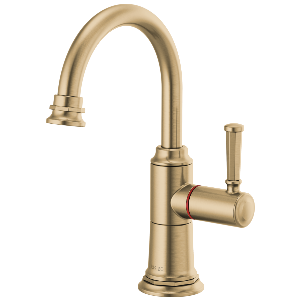 BRIZO Rook Instant Hot Faucet with Arc Spout — Luxe Gold