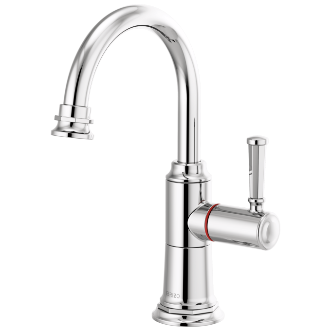 BRIZO Rook Instant Hot Faucet with Arc Spout — Chrome