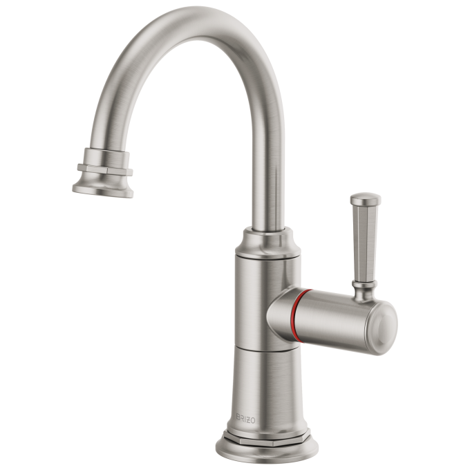 BRIZO Rook Instant Hot Faucet with Arc Spout — Stainless