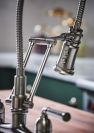 BRIZO Rook Articulating Bridge Faucet — Luxe Steel