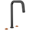 BRIZO Kintsu Widespread Pull-Down Faucet with Square Spout - Less Handles — Matte Black