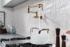 BRIZO European Wall Mount Pot Filler Faucet — Luxe Gold