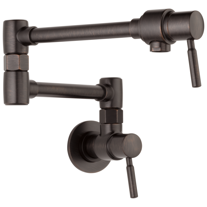 BRIZO European Wall Mount Pot Filler Faucet — Venetian Bronze