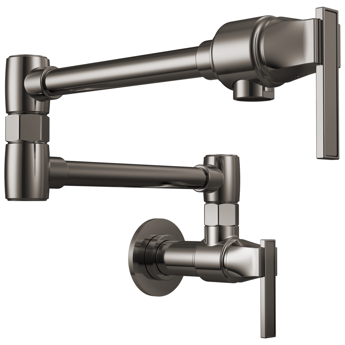 BRIZO Frank Lloyd Wright Wall Mount Pot Filler — Brilliance Black Onyx