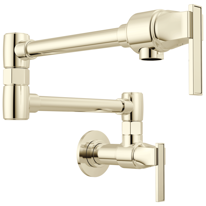 BRIZO Frank Lloyd Wright Wall Mount Pot Filler — Polished Nickel