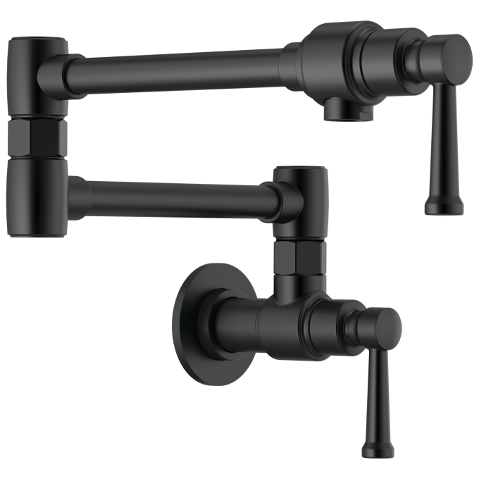 BRIZO Artesso Artesso Wall Mount Pot Filler — Matte Black