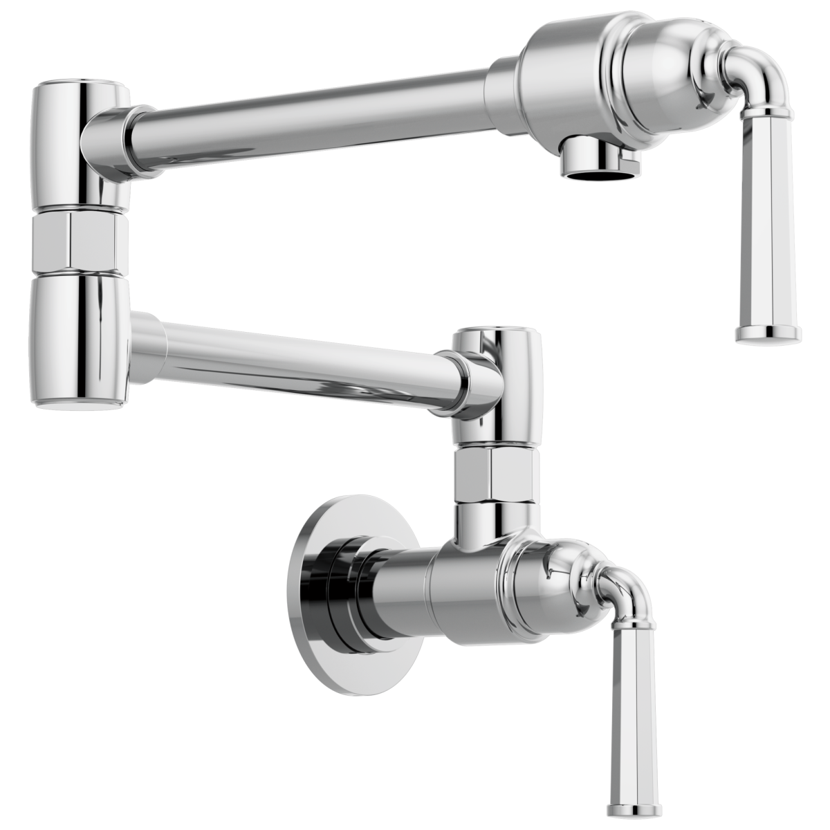 BRIZO Rook Wall Mount Pot Filler — Chrome