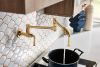 BRIZO Rook Wall Mount Pot Filler — Polished Gold