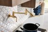 BRIZO Rook Wall Mount Pot Filler — Polished Gold