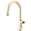 BRIZO Kintsu Pull-Down Faucet with Arc Spout - Less Handle — Lumicoat® Polished Nickel