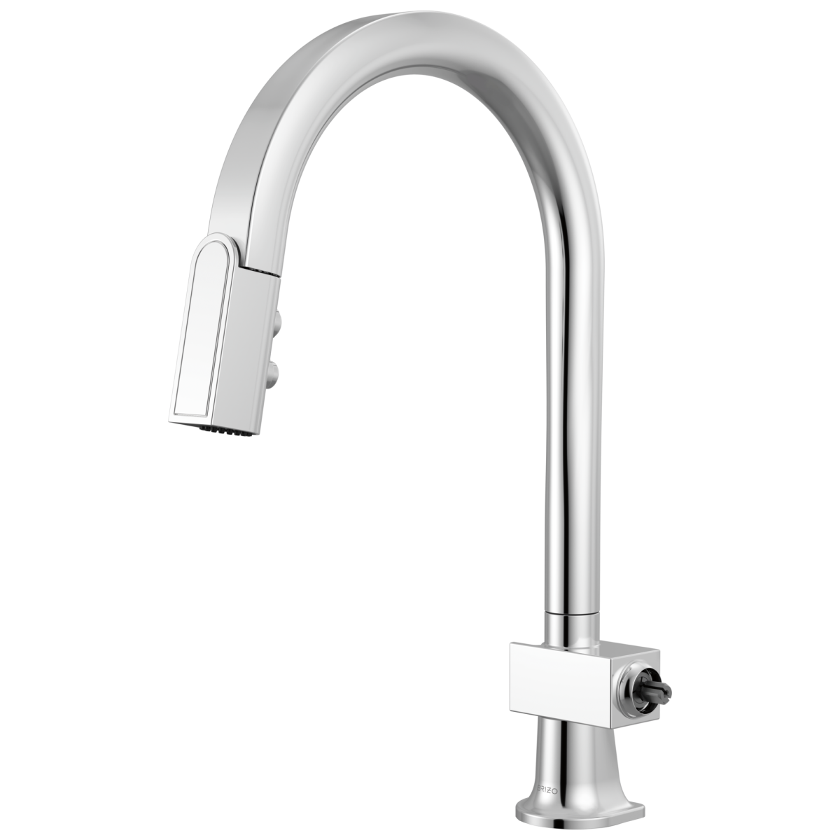 BRIZO Frank Lloyd Wright Pull-Down Kitchen Faucet with Arc Spout - Less Handle — Chrome