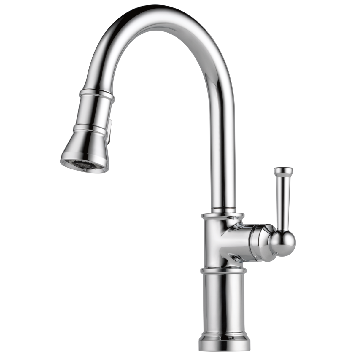 BRIZO Artesso Single Handle Pull-Down Kitchen Faucet — Chrome