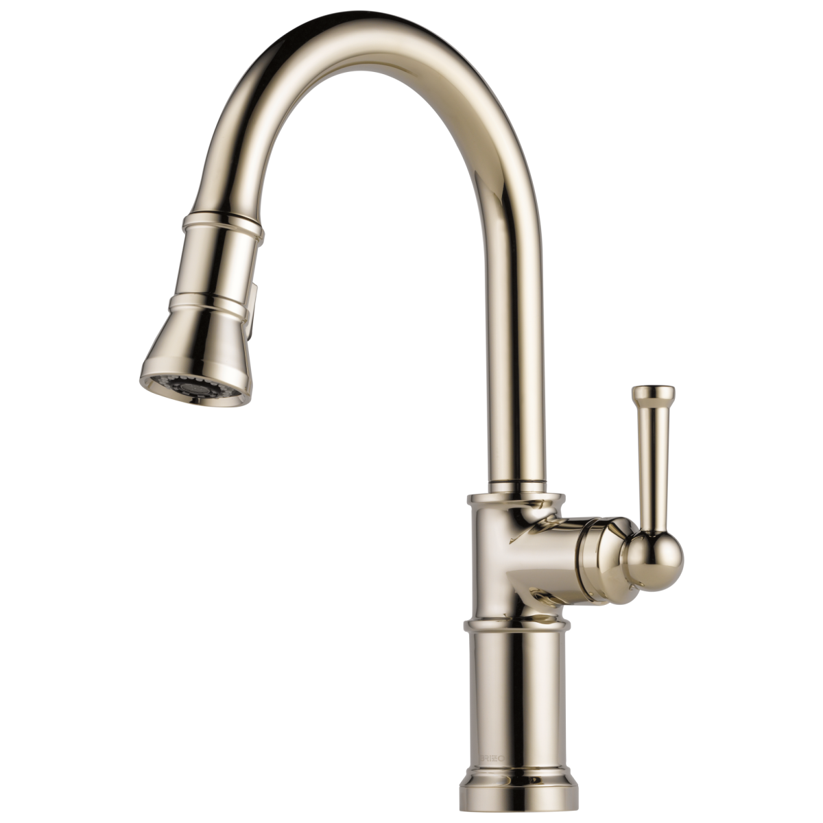 BRIZO Artesso Single Handle Pull-Down Kitchen Faucet — Polished Nickel