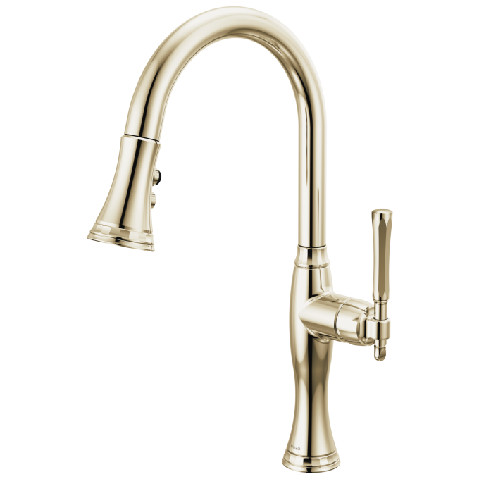 BRIZO Tulham Pull-Down Kitchen Faucet — Polished Nickel