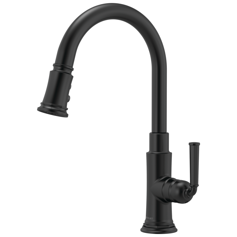 BRIZO Rook Pull-Down Faucet — Matte Black