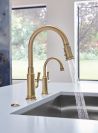BRIZO Rook Instant Hot Faucet with Arc Spout — Luxe Gold