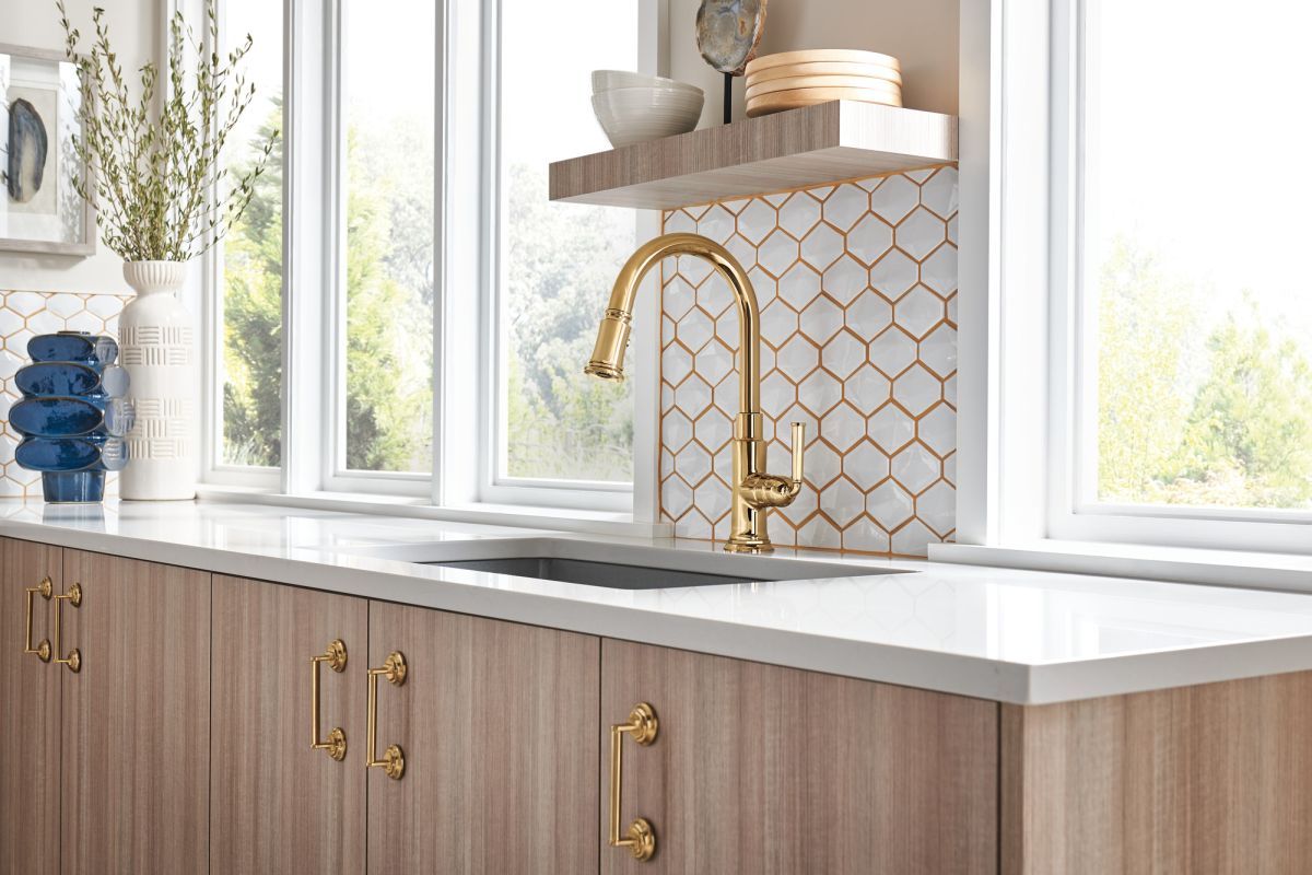 BRIZO Rook Drawer Pull — Luxe Gold