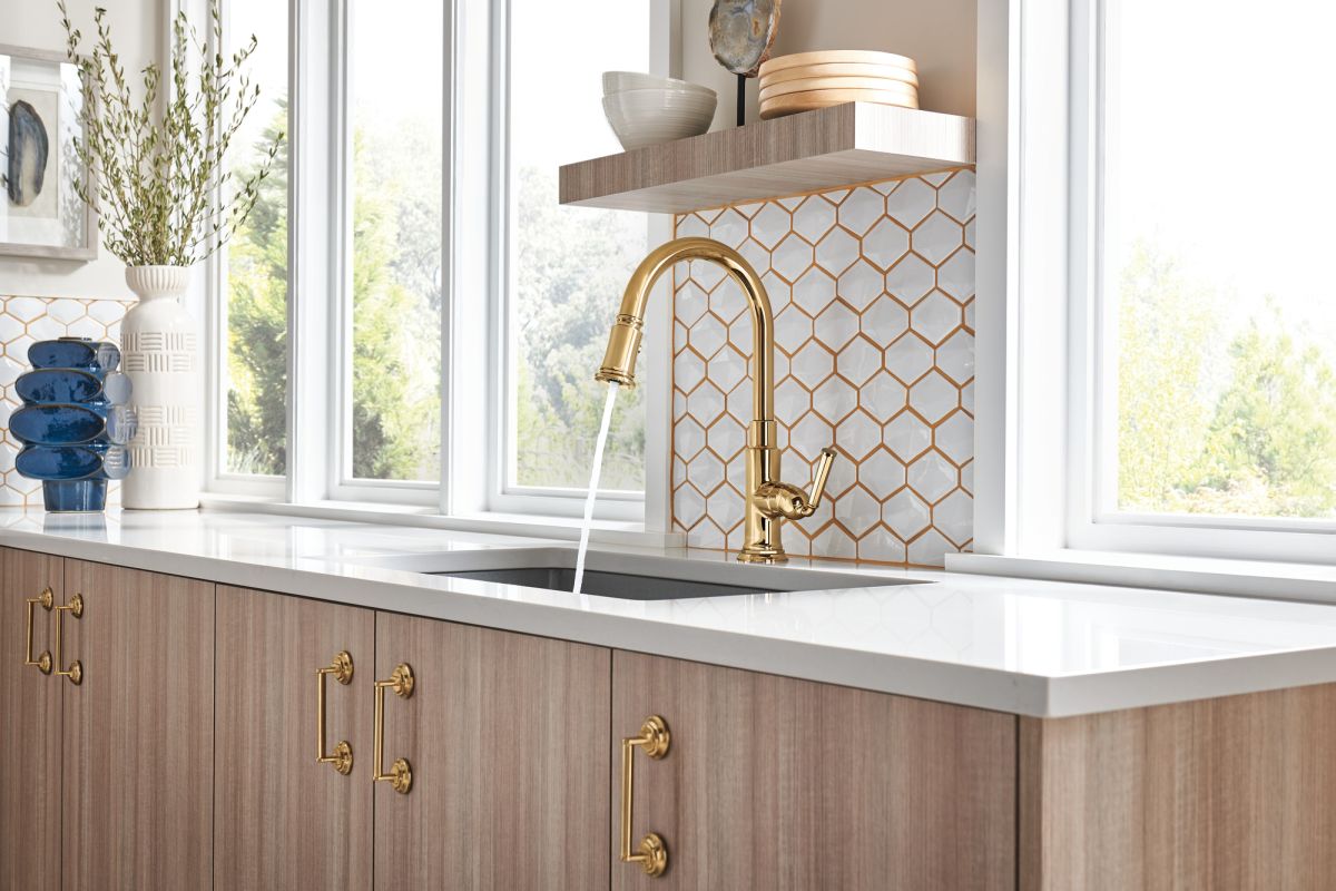 BRIZO Rook Drawer Pull — Luxe Gold