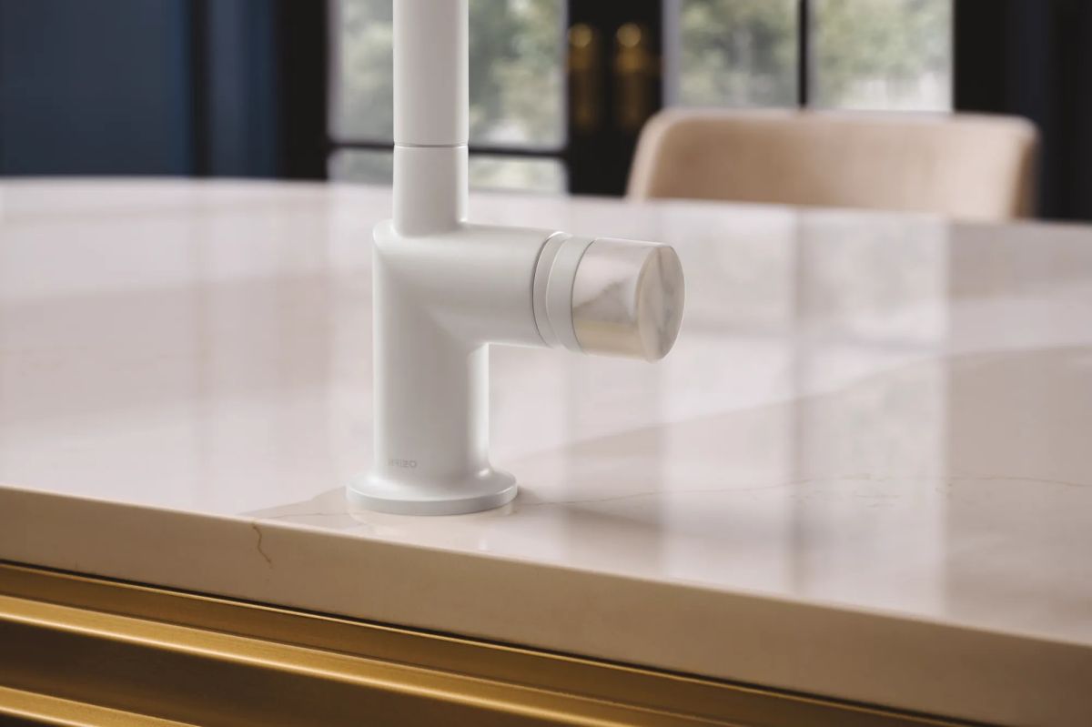 BRIZO Jason Wu for BRIZO Pull-Down Kitchen Faucet with Arc Spout - Less Handle — Matte White