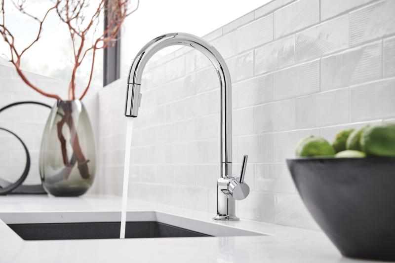 BRIZO Odin Pull-Down Faucet Metal Lever Handle Kit — Chrome