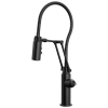 BRIZO Odin Articulating Kitchen Faucet with Finished Hose - Less Handle — Matte Black