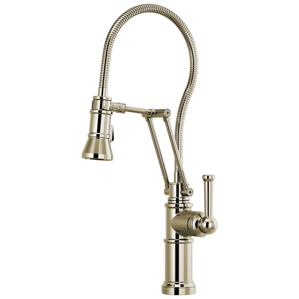 BRIZO Artesso Articulating Faucet With Finished Hose — Polished Nickel
