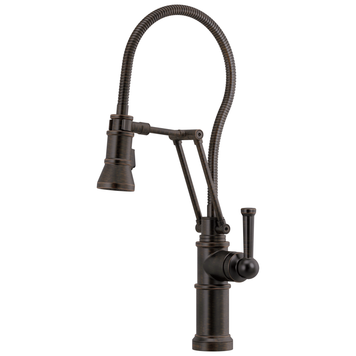 BRIZO Artesso Articulating Faucet With Finished Hose — Venetian Bronze