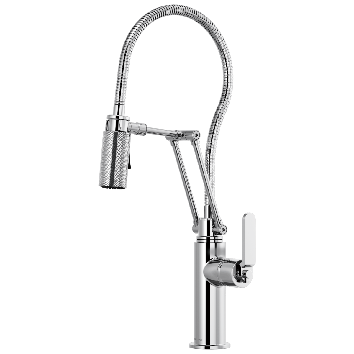 BRIZO Litze Articulating Faucet With Finished Hose — Chrome